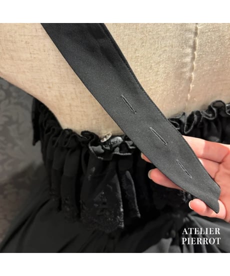 ATELIER-PIERROT／ Cathedral Veil Jumper Skirt （ブラック）