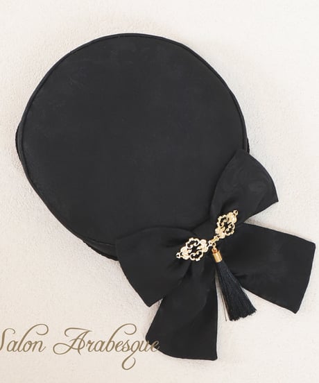 Mignonne Vintage／Salon Arabesque ミニトークハット -ブラック-