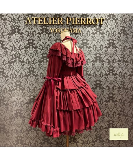 Vallée lys／CoquelicotDress（ボルドー）