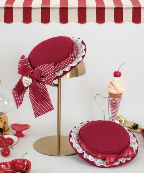 Mignonne Vintage／ICE CREAM PARTY ミニハット -Cherry Cheese cake-