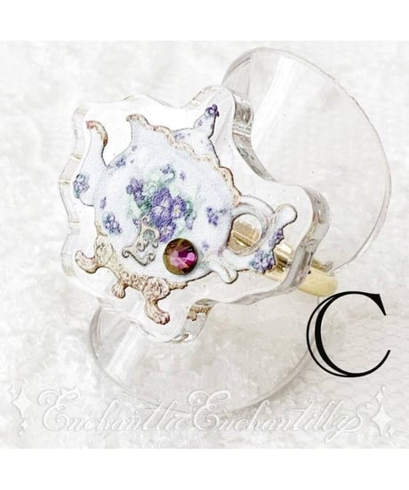 Enchantlic Enchantilly／Dolled Up Ring すみれのお茶会ティーセット