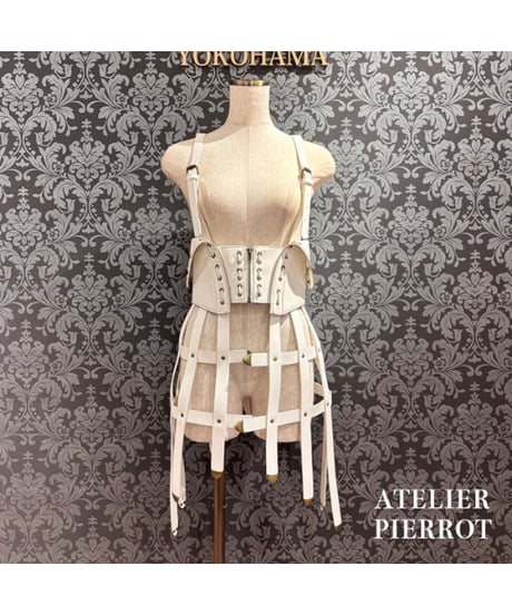 ATELIER-PIERROT／ Sealed Cage Corset Harness（ホワイト）