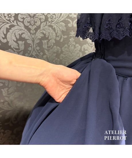 ATELIER-PIERROT／ Cathedral Veil Jumper Skirt （ネイビー）