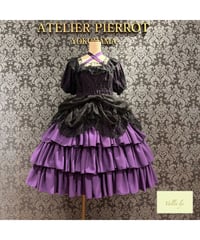 Vallée lys／Mellow Melody Dress（PURPLE×BLACK）