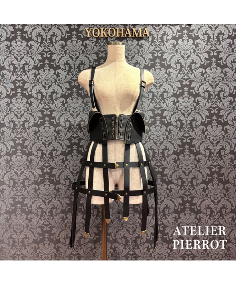ATELIER-PIERROT／ Sealed Cage Corset Harness（ブラッ