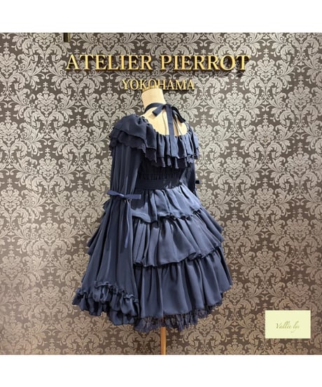Vallée lys／CoquelicotDress（ネイビー）