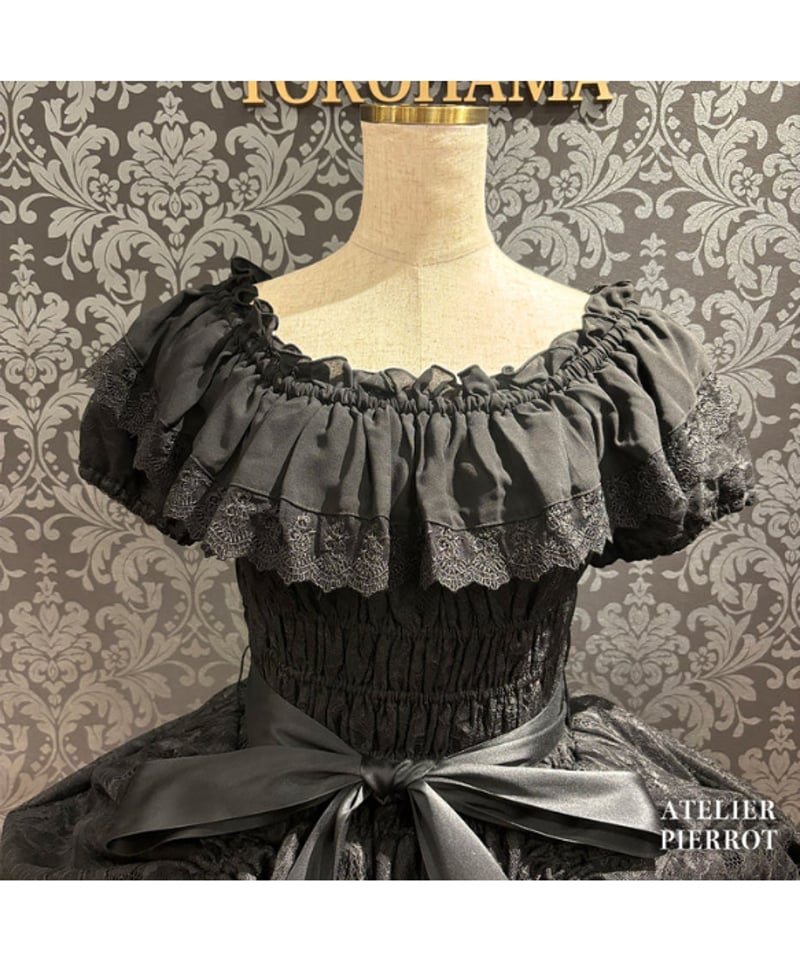 アトリエピエロ Ruined castle dress黒 ATELIER-PIERROT／ Ruined Castle Dress（ブラック） | ch