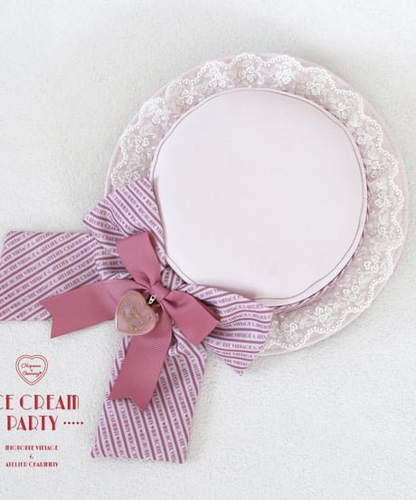 Mignonne Vintage／ICE CREAM PARTY ミニハット -Strawberry Milk-