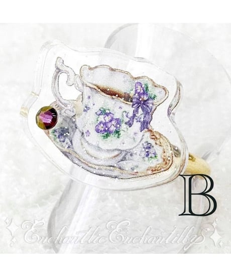 Enchantlic Enchantilly／Dolled Up Ring すみれのお茶会ティーセット