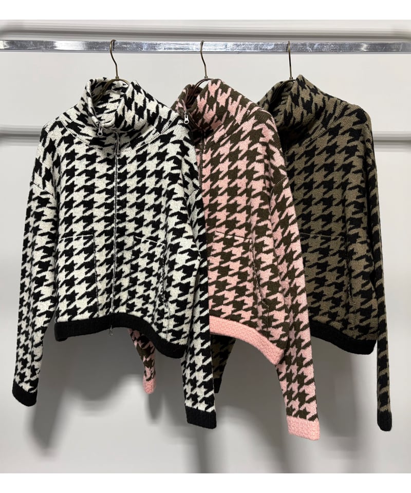 d.i.a. 黒×ピンク千鳥柄　ブラトップ ☆入荷前サンプルPOPUP 8/31(月)まで ☆オトク早割ご予約☆ 千鳥柄