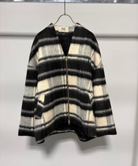★オトク早割ご予約★　シャギージップコート CHECK MGCO26129A MARGAUX VINTAGE