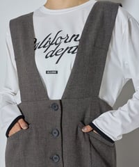 ★ご予約受付中★　Vネックジャンパースカート 5965 - 310 KK chignon