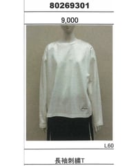 ★オトク早割ご予約★ 長袖刺繍T 80269301 Dignite Collier