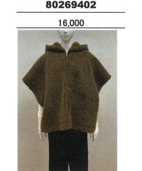 ★オトク早割ご予約★ ボアプリーツ加工ポンチョ 80269402 Dignite Collier