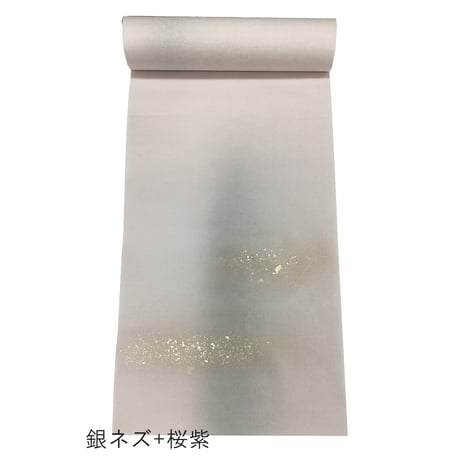 半切 楮画仙 染 枝垂れボカシ 金銀荒切箔砂子振（1枚売り）