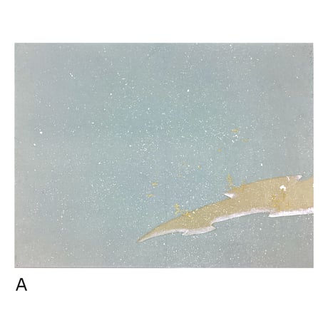 【現品限り】36×45㎝　本鳥の子 手書き紋様入り 切継全体砂子　1枚売り