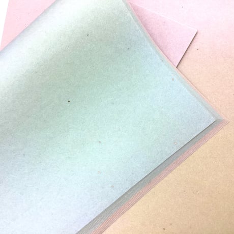 半懐紙/半紙判　 琴海料紙　50枚入(5色各10枚）