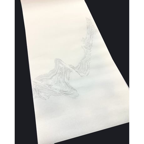 【限定】半切　むくげ　墨流し紋様　１０枚入