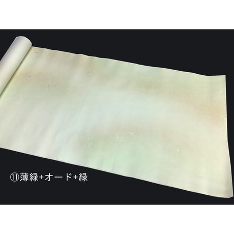 1.75尺×7.5尺  手漉宣紙 新三色雲ボカシ切箔砂子　1枚売り