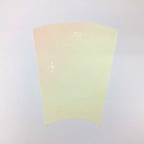 【少々難アリ】こきん製 本鳥の子 片ぼかし切箔砂子 扇面3枚セット （23.3×20.8×25㎝）