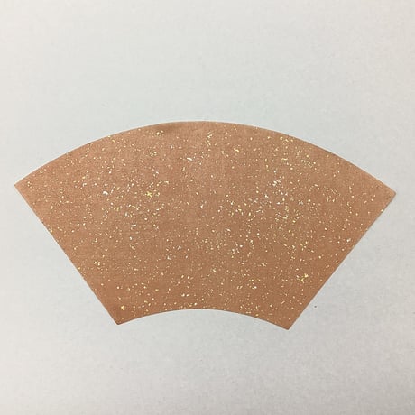 【少々難アリ】こきん製 本鳥の子 染全体砂子 扇面5枚セット （10×20.5×11㎝）