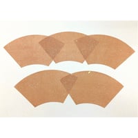【少々難アリ】こきん製 本鳥の子 染全体砂子 扇面5枚セット （10×20.5×11㎝）