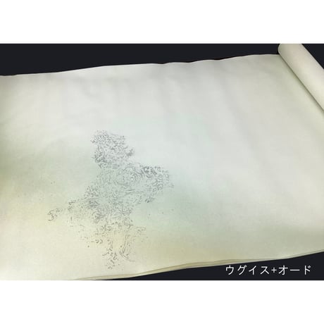 ●2尺×6尺　楮紙　２色川ボカシ銀型打切箔砂子（箱売り）（No.3500)