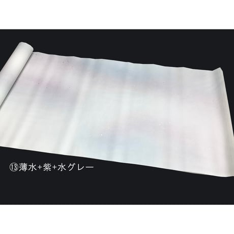 1.75尺×7.5尺  手漉宣紙 新三色雲ボカシ切箔砂子　1枚売り