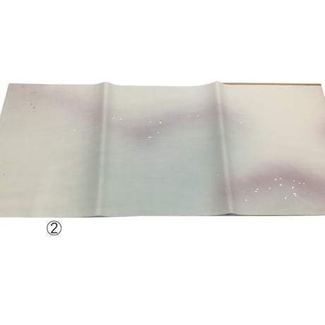 半切　手漉宣紙　三色雲ボカシ　切箔（ID-08)　10枚入