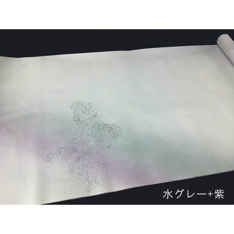 ●2尺×6尺　楮紙　２色川ボカシ銀型打切箔砂子（箱売り）（No.3500)