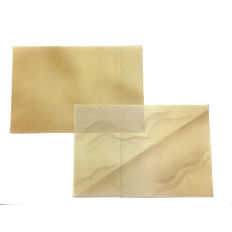 【少々難アリ・箔焼け】22×33㎝　本鳥の子豪華料紙セット　４枚入