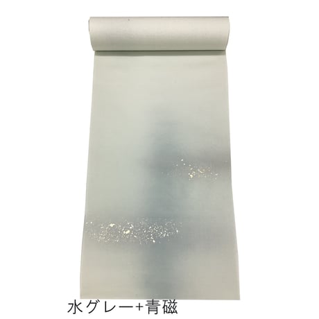 半切 楮画仙 染 枝垂れボカシ 金銀荒切箔砂子振（1枚売り）