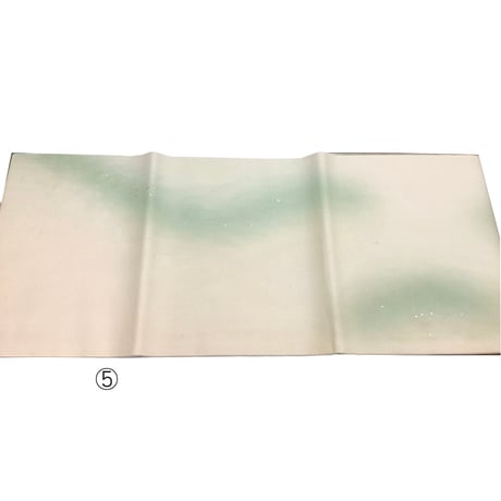 半切　手漉宣紙　三色雲ボカシ　切箔（ID-08)　10枚入