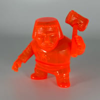 ゴーレム CUBE　クリア蛍光オレンジ