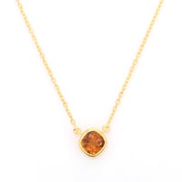 vivid orange citrineネックレス