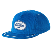 BLUCO(ブルコ)  165-61-056  コーデュロイキャップ -Rope patch-  BLUE