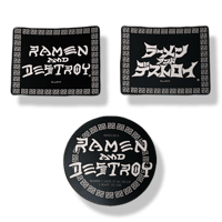 RAMEN&DESTROY  Original Sticker 3SET