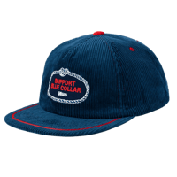 BLUCO(ブルコ)  165-61-056  コーデュロイキャップ -Rope patch-  NAVY