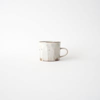 角掛政志・面取マグカップ/ 粉引
