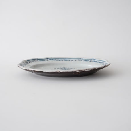 フランス・18世紀 キュノアール 花籠オーバル皿