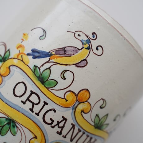 イタリア・薬草壺「ORIGANUM」オレガノ