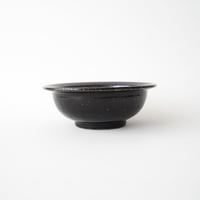 角掛政志・スープ鉢 / 黒ツヤ