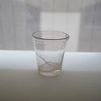 １・フランス アンティーク・吹きガラスのコップ