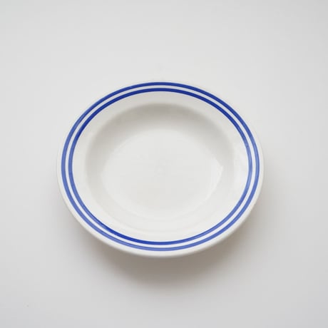 フランス・SALINS VERONIQUE ブルーラインの深皿