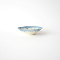7/ 和田山真央・藍流し浅鉢 (S）