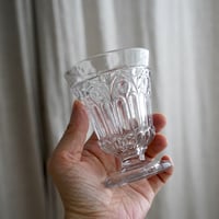 フランス・アンティーク・プレスガラスのワイングラス