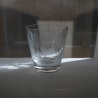 ドイツ・アンティーク 鹿と森のロックグラス / 金継ぎ