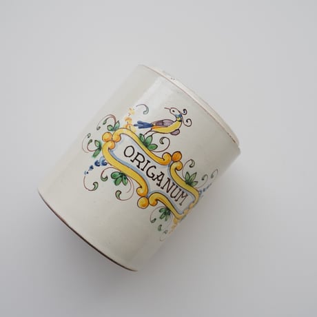 イタリア・薬草壺「ORIGANUM」オレガノ