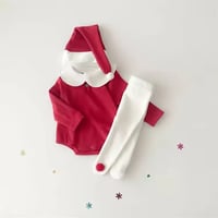 クリスマスカラーぽんぽん付きタイツ(2384)