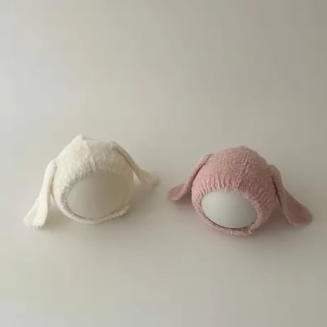 4color ふわふわうさ耳ボンネット(1662)